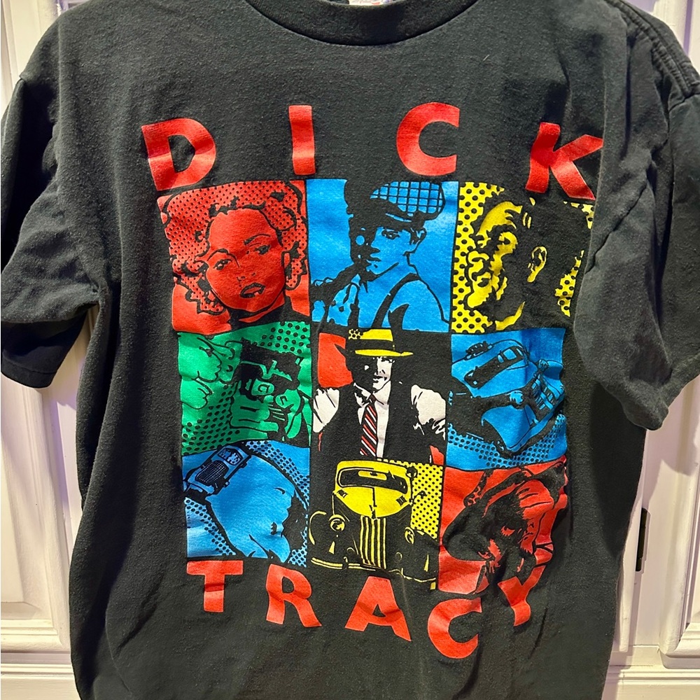 SOLD-Dick Tracy Graphic Tee - Black